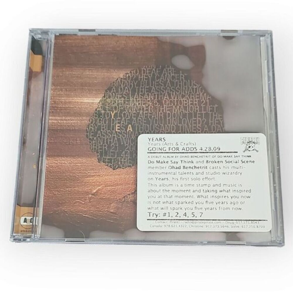 Years – Years [2009‎ Promotional CD]
